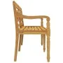 Banco Batavia madera maciza de teca 150 cm de vidaXL, Bancos de jardín - Ref: Foro24-319147, Precio: 224,70 €, Descuento: %