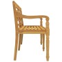 Batavia solid teak wood bench 150 cm by vidaXL, garden benches - Ref: Foro24-319147, Price: 228,52 €, Discount: %