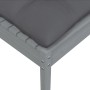 Solid pine wood garden footrest with anthracite cushion by vidaXL, Modular outdoor sofas - Ref: Foro24-806642, Price: 62,77 €...