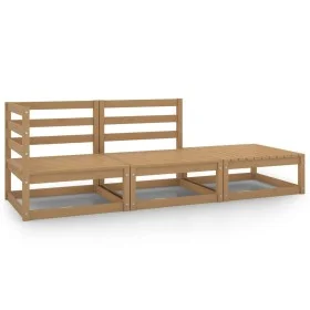 Garden furniture 3 pieces honey brown solid pine wood by vidaXL, Garden sets - Ref: Foro24-805703, Price: 197,34 €, Discount: %