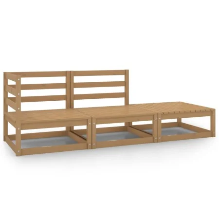 Gartenmöbel 3 Stück honigbraunes massives Kiefernholz von vidaXL, Gartensets - Ref: Foro24-805703, Preis: 197,34 €, Rabatt: %