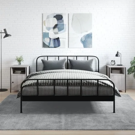 Nachttische 2 Stück graues Sperrholz 40x42x60 cm von vidaXL, Nachttische - Ref: Foro24-825920, Preis: 73,74 €, Rabatt: %