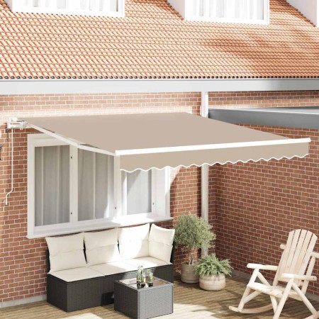 Toldo Retráctil 350 x 250 cm Beige