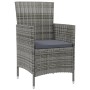 Garden chairs 2 units with gray synthetic rattan cushions by vidaXL, Garden chairs - Ref: Foro24-316682, Price: 125,68 €, Dis...