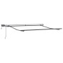 Toldo Retráctil con luces de tiras LED Beige 350 x 250 cm tela