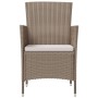 Garden chairs with cushions 2 units beige synthetic rattan by vidaXL, Garden chairs - Ref: Foro24-316684, Price: 144,60 €, Di...