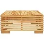 Garten-Couchtisch aus massivem Teakholz 69,5 x 69,5 x 31 cm von vidaXL, Modulare Sofas für den Außenbereich - Ref: Foro24-319...