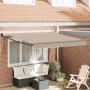 Toldo Retráctil Beige 350 x 250 cm tela