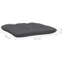 2-Sitzer-Gartensofa mit massiven grauen Kiefernholzkissen von vidaXL, Modulare Sofas für den Außenbereich - Ref: Foro24-80664...