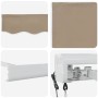 Toldo Retráctil Manual Beige 350 x 250 cm Tela, Metal