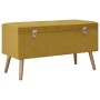 Taburetes de almacenaje 3 piezas terciopelo amarillo mostaza von vidaXL, Bänke für Hallen und Lager - Ref: Foro24-329255, Pre...