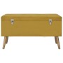 Taburetes de almacenaje 3 piezas terciopelo amarillo mostaza von vidaXL, Bänke für Hallen und Lager - Ref: Foro24-329255, Pre...