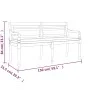 Batavia bench with solid teak wood cushion 150 cm by vidaXL, garden benches - Ref: Foro24-319148, Price: 208,69 €, Discount: %