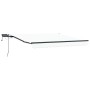 Toldo Retráctil con luces de tiras LED 350 x 250 cm tela