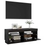 TV-Schrank mit LED-Leuchten schwarz 100x35x40 cm von vidaXL, TV-Möbel - Ref: Foro24-804455, Preis: 69,74 €, Rabatt: %