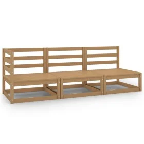 Garden furniture 3 pieces honey brown solid pine wood by vidaXL, Garden sets - Ref: Foro24-805708, Price: 193,20 €, Discount: %