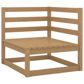 Ecksofa aus massivem Kiefernholz in Honigbraun von vidaXL, Gartensets - Ref: Foro24-805663, Preis: 87,16 €, Rabatt: %