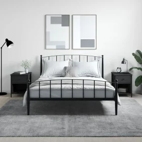 Mesitas de noche 2 uds madera de ingeniería negro 40x42x50 cm de vidaXL, Mesitas de noche - Ref: Foro24-825934, Precio: 74,69 €