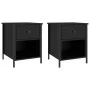 Nachttische 2 Stk. Holzwerkstoff schwarz 40x42x50 cm von vidaXL, Nachttische - Ref: Foro24-825934, Preis: 74,78 €, Rabatt: %