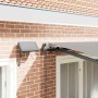 Toldo Retráctil Manual Gris claro 350 x 250 cm tela