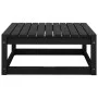 Juego de muebles de jardín 3 pzas y cojines negro madera pino de vidaXL, Conjuntos de jardín - Ref: Foro24-805714, Precio: 18...