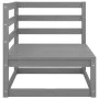 Garten-Ecksofa mit anthrazitgrauen Kissen aus Kiefernholz von vidaXL, Modulare Sofas für den Außenbereich - Ref: Foro24-80571...