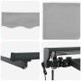 Toldo Retráctil Gris Claro 350x250 cm tela