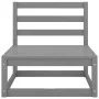 Central sofa for garden and anthracite cushions gray acacia wood by vidaXL, Modular outdoor sofas - Ref: Foro24-805722, Price...