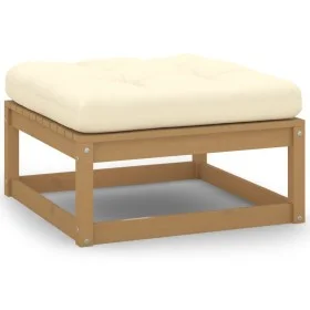 Garden stools with honey brown solid pine wood cushions by vidaXL, Modular outdoor sofas - Ref: Foro24-805728, Price: 66,78 €...