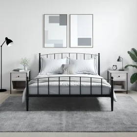 Mesita de noche 2 uds madera ingeniería gris Sonoma 40x42x50 cm de vidaXL, Mesitas de noche - Ref: Foro24-825940, Precio: 74,...
