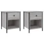 Nachttisch 2 Stk. Sonoma graues Holzwerkstoff 40x42x50 cm von vidaXL, Nachttische - Ref: Foro24-825940, Preis: 74,78 €, Rabat...