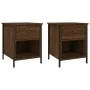 Nightstands 2 pcs oak brown engineered wood 40x42x50 cm by vidaXL, Nightstands - Ref: Foro24-825942, Price: 74,15 €, Discount: %