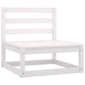 3-piece garden furniture set with white pine wood cushions by vidaXL, Modular outdoor sofas - Ref: Foro24-805766, Price: 215,...