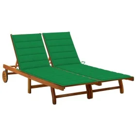 Gartenliege für 2 Personen und Auflagen aus massivem Akazienholz von vidaXL, Liegen - Ref: Foro24-3061379, Preis: 402,64 €, R...