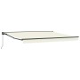 Toldo Retráctil Manual Crema 400x300 cm tela