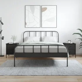 Nachttische 2 Stk. Holzwerkstoff schwarz 40x42x50 cm von vidaXL, Nachttische - Ref: Foro24-825984, Preis: 94,49 €, Rabatt: %