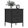 Nightstands 2 pcs engineered wood black 40x42x50 cm by vidaXL, Nightstands - Ref: Foro24-825984, Price: 94,49 €, Discount: %