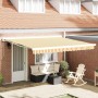 Toldo Retráctil Amarillo y 400 x 300 cm Tela y Metal