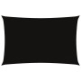 Toldo de vela rectangular tela Oxford negro 2,5x5 m