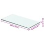 Panel de estante vidrio claro 40x15 cm