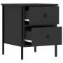 Nightstands 2 pcs engineered wood black 40x42x50 cm by vidaXL, Nightstands - Ref: Foro24-825984, Price: 94,49 €, Discount: %