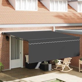 Toldo Retráctil Manual Antracita 400 x 300 cm tela