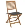 4 Stück klappbare Gartenstühle und Kissen aus massivem Akazienholz von vidaXL, Gartenstühle - Ref: Foro24-3064671, Preis: 218...