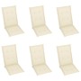 Sillas de jardín plegables 6 uds y cojines madera maciza acacia de vidaXL, Sillas de jardín - Ref: Foro24-3064121, Precio: 48...
