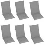 6 Stück klappbare Gartenstühle und Kissen aus massivem Akazienholz von vidaXL, Gartenstühle - Ref: Foro24-3064120, Preis: 461...