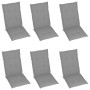 6 Stück klappbare Gartenstühle und Kissen aus massivem Akazienholz von vidaXL, Gartenstühle - Ref: Foro24-3064120, Preis: 460...