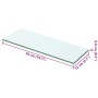 Panel de estante vidrio claro 50x12 cm