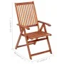 6 Stück klappbare Gartenstühle und Kissen aus massivem Akazienholz von vidaXL, Gartenstühle - Ref: Foro24-3064120, Preis: 461...