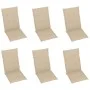 Sillas de jardín plegables 6 uds y cojines madera maciza acacia de vidaXL, Sillas de jardín - Ref: Foro24-3064122, Precio: 45...