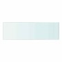 Panel de estante vidrio claro 50x15 cm